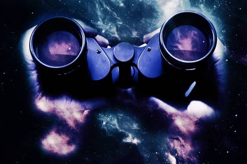 Graphic Design - Galaxy Theme - Binoculars